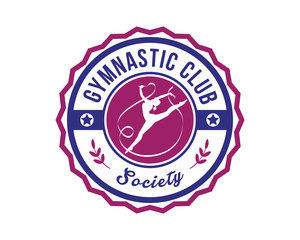 Modern Sports Badge Logo - Gymnastic