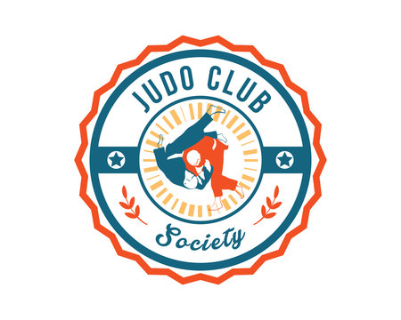 Modern Sports Badge Logo - Judo