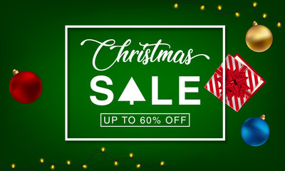Christmas sale. Vector banner