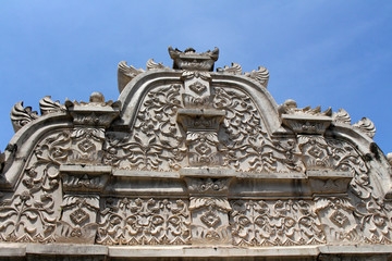 Taman Sari Water Castle in Yogyakarta, Indonesia. It's used as a bathing complex