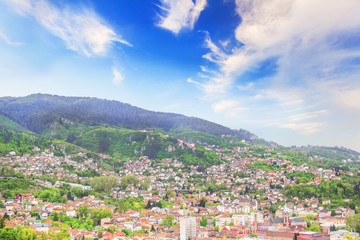 Fototapeta na wymiar Beautiful view of the city of Sarajevo, Bosnia and Herzegovina