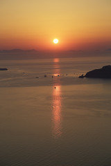 Sunset on Santorini island, Greece