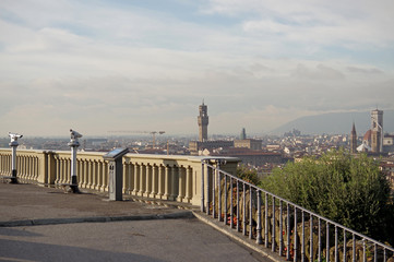 Fototapeta na wymiar Michelangelo Square in Florence, Italy