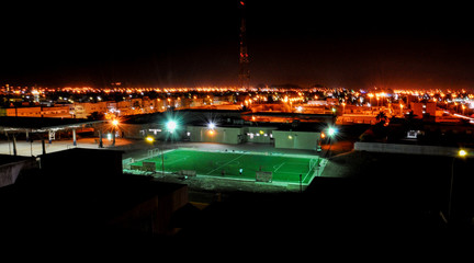 Night football in Al Hasa