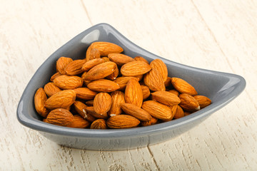 Almond in the bowl