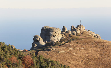 mount demerdzhi in the crimea
