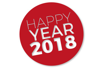 Happy Year 2018 - Sticker