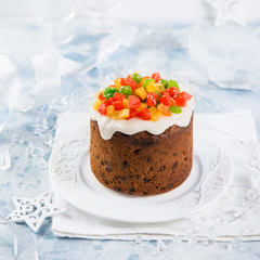 Traditional Christmas fruit cake