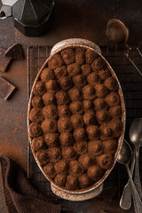 tiramisu. Traditional italian dessert