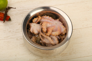 Raw octopus
