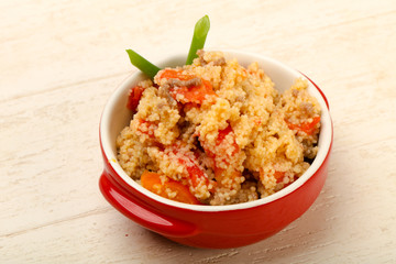 Couscous with meat
