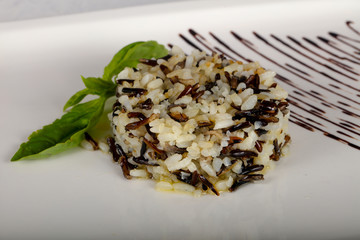 Steamed wild rice