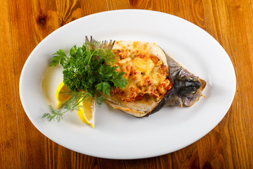 Stuffed trout