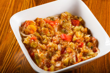 Adjapsandali - caucasian vegetable grill mix