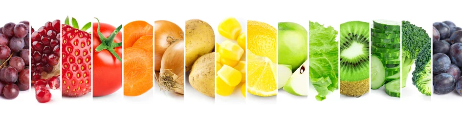 Photo sur Plexiglas Légumes frais Colorer les fruits et légumes