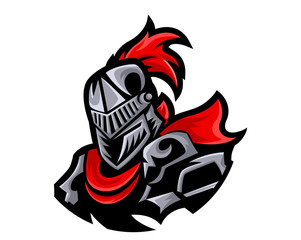 Modern Charismatic Knight Leader Logo