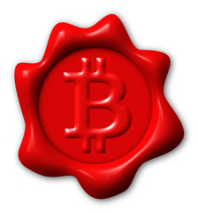 Wax seal, sign bitcoin