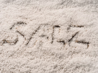 German word salt written with salt