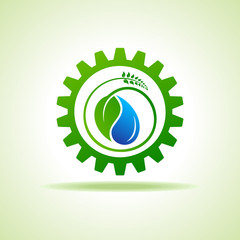 Fototapeta premium Save Nature and go green concept with eco gear