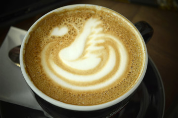 Coffee Cup Swan Design