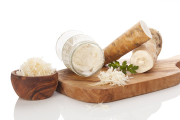 Healthy Horseradish sauce and root