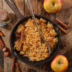 homemade apple crumble
