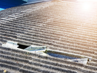 broken tile roof