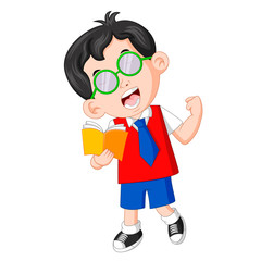 Students love reading books with passion