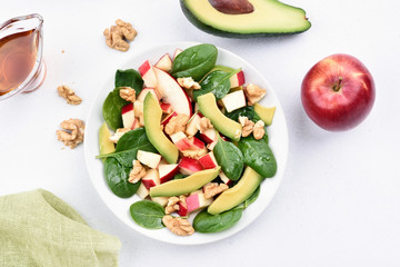 Healthy breakfast with fruit salad