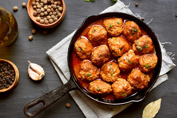 Meatballs with tomato sauce