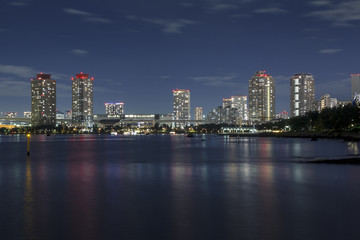 Fototapeta na wymiar Tokyo bay skyline