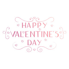 Happy Valentine's day calligraphy