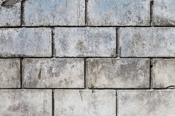 Abstract Old cement block wall