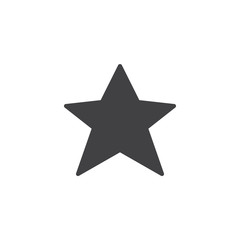 Star, favorite icon vector, filled flat sign, solid pictogram isolated on white. Symbol, logo illustration.