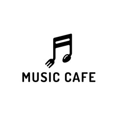 Vector Music Cafe Logo Template