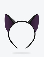 Cat ears mask. vector illustration