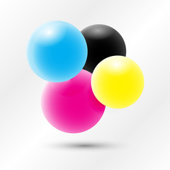 cmyk 3d sphere