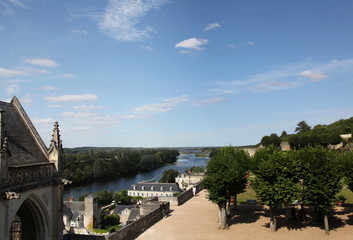 Château d'Amboise: vue sur La Loire.