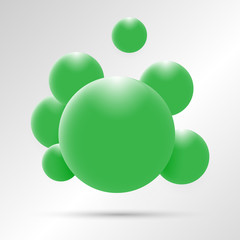 green 3d sphere