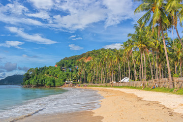 Las Cabanas beach in Palawan island, Philippines