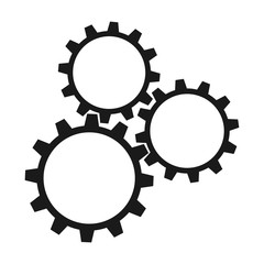 abstract machine flat design icon