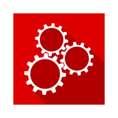 abstract machine flat design icon