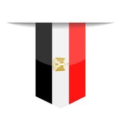 Egypt Flag Vector Bookmark Icon