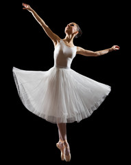 Fototapeta premium Ballerina (isolated on black version)