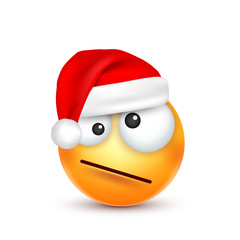 Christmas hat and smiley