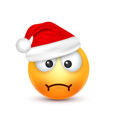 Christmas hat and smiley