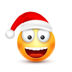 Christmas hat and smiley