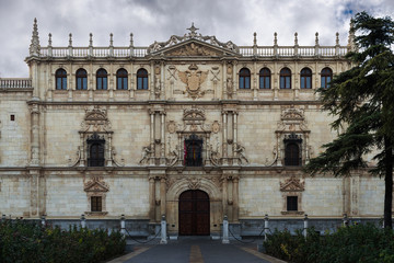 University of Alcala de Henares facade,  founded in 1499, declared a World Heritage Site by UNESCO...