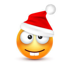 Christmas hat and smiley