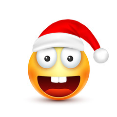 Christmas hat and smiley